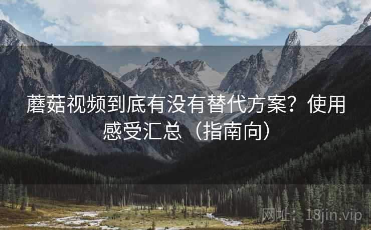 蘑菇视频到底有没有替代方案？使用感受汇总（指南向）