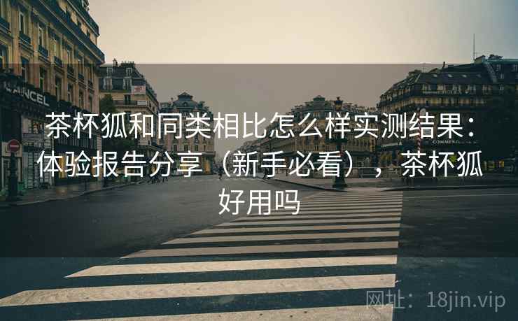 茶杯狐和同类相比怎么样实测结果：体验报告分享（新手必看），茶杯狐好用吗