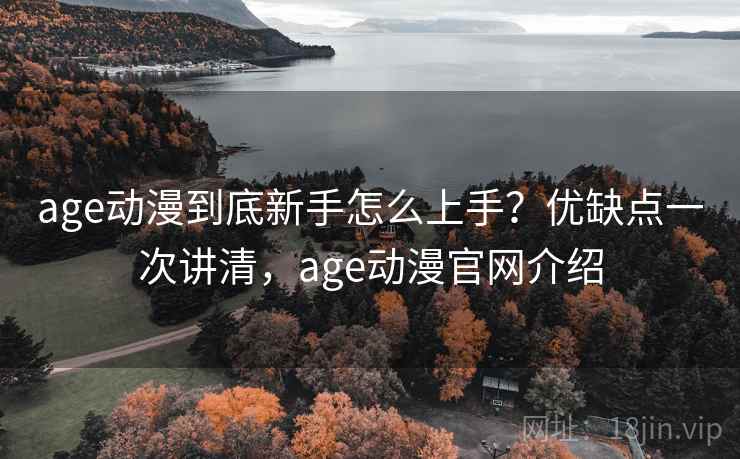 age动漫到底新手怎么上手？优缺点一次讲清，age动漫官网介绍