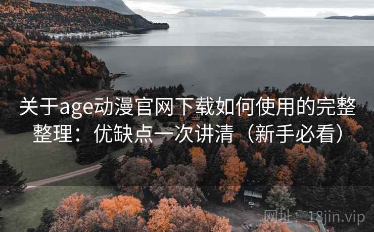 关于age动漫官网下载如何使用的完整整理：优缺点一次讲清（新手必看）