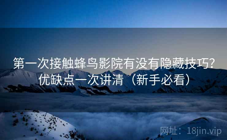 第一次接触蜂鸟影院有没有隐藏技巧？优缺点一次讲清（新手必看）