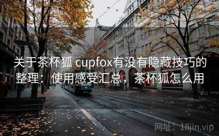 关于茶杯狐 cupfox有没有隐藏技巧的整理：使用感受汇总，茶杯狐怎么用