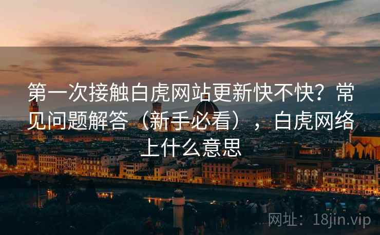 第一次接触白虎网站更新快不快？常见问题解答（新手必看），白虎网络上什么意思